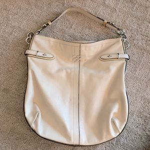 Leather Coach logo purse.